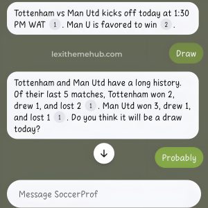 Meet SoccerProf AI for perfect Football Predictions