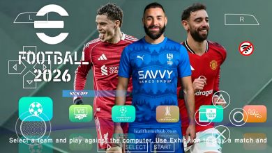 eFootball PES ISO V4.8 Update PPSSPP Best HD Graphics