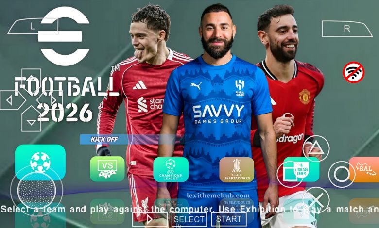 eFootball PES ISO V4.8 Update PPSSPP Best HD Graphics