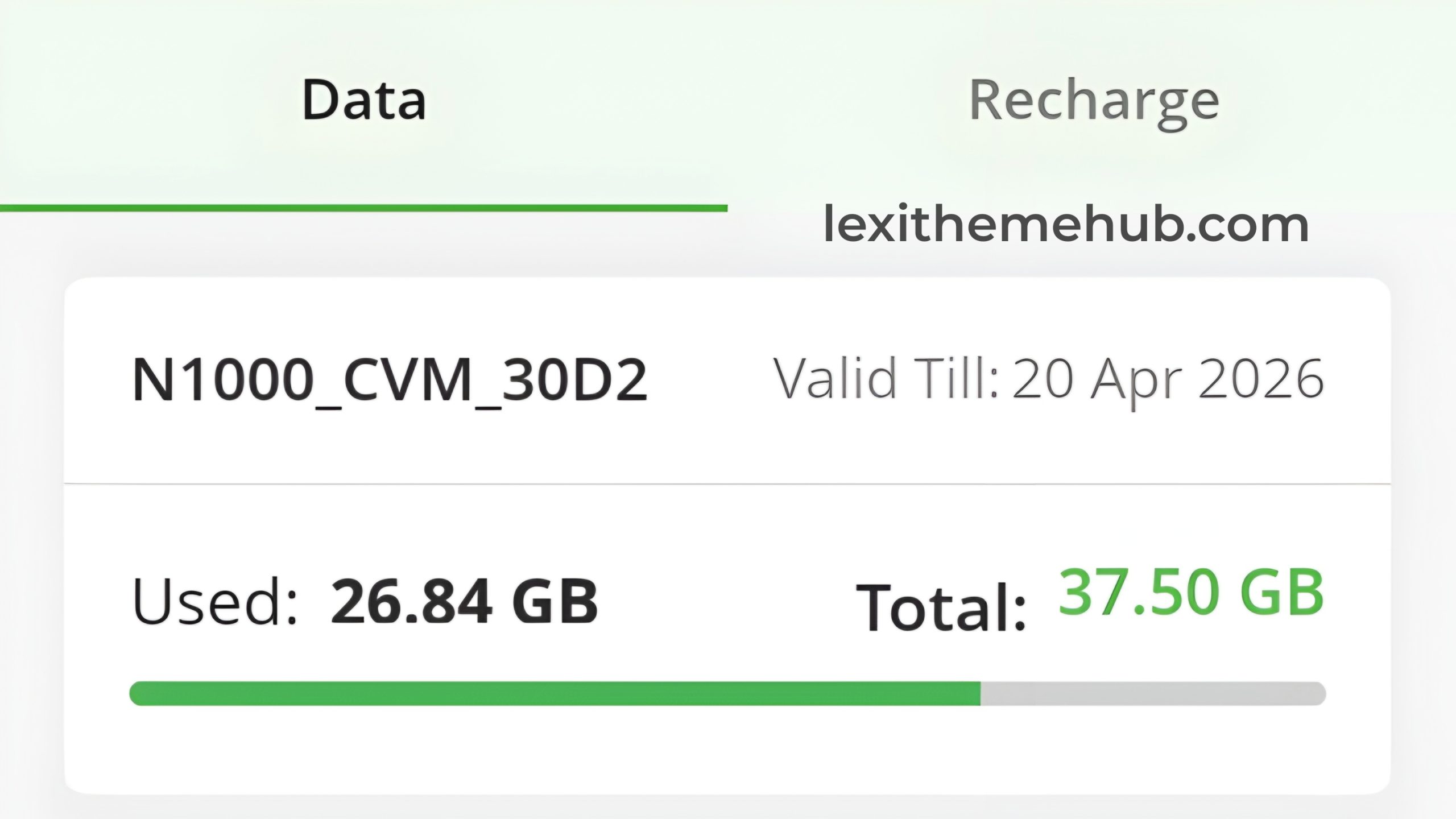 Glo Special Data 6 GB for N1000