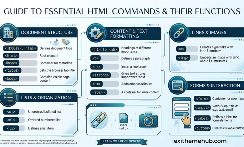 HTML Commands (Tags): A Complete Guide for Beginners